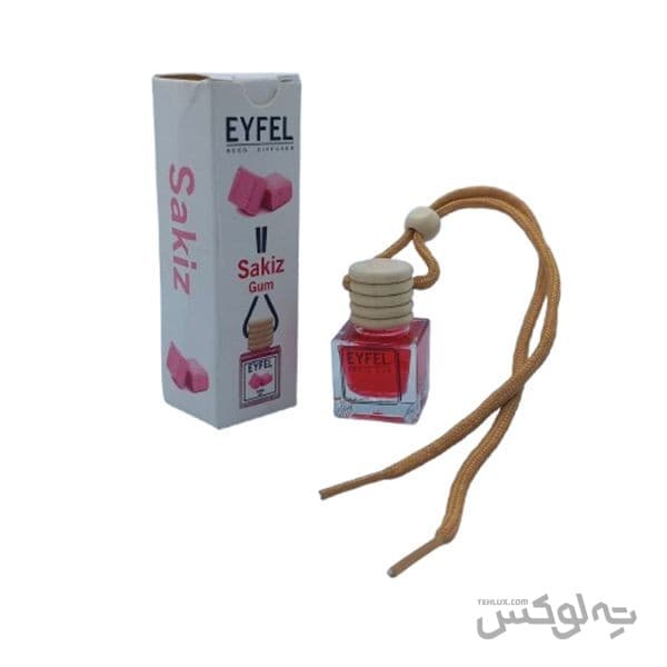 خوشبو کننده ماشین ایفل طرح شیشه ای با رایحه آدامسی — تصویر ۴