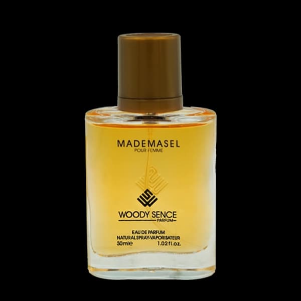 عطر جیبی زنانه وودی سنس مدل مادمازل Mademasel حجم 30 میلی لیتر