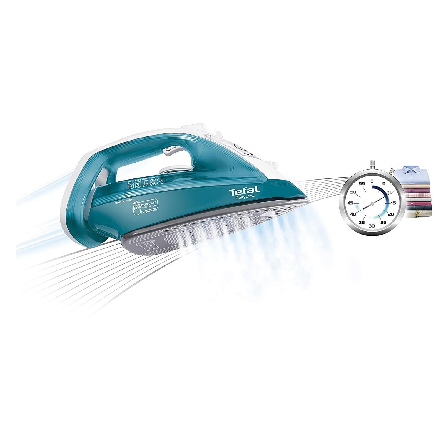اتو بخار دستی 2300 وات تفال ساخت فرانسه مدل Tefal Easy gliss FV3925 — تصویر ۳