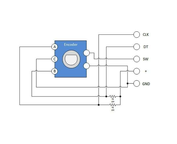 ولوم روتاری انکودر EC11 ( Rotary Encoder ) (به همراه مهره) — تصویر ۶