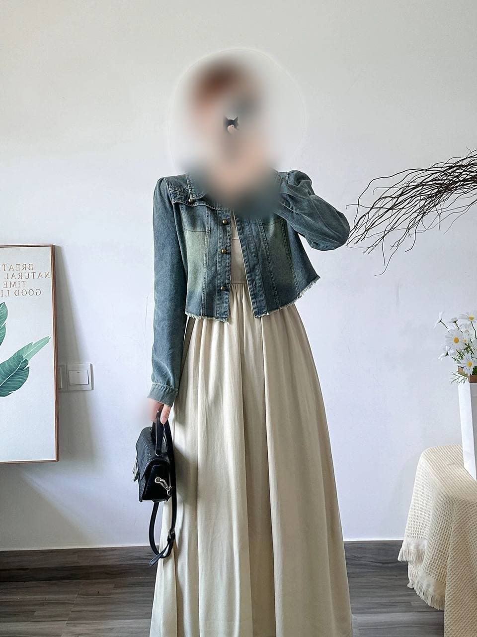 سارافون و کت جین دخترانه و زنانه شیک — تصویر ۳