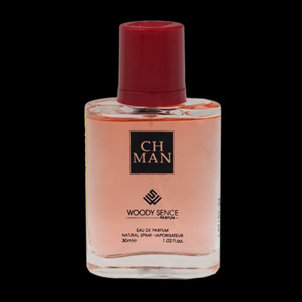 عطر جیبی مردانه وودی سنس مدل سی اچ من CH Man حجم 30 میلی لیتر