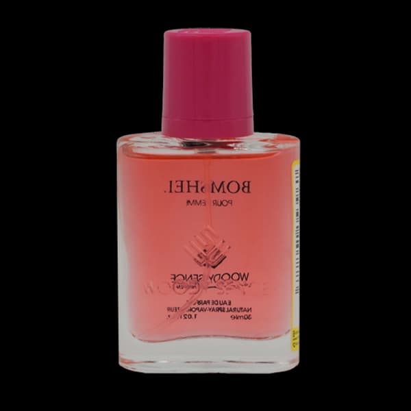 عطر جیبی زنانه وودی سنس مدل بامشل Bomshel حجم 30 میلی لیتر — تصویر ۲