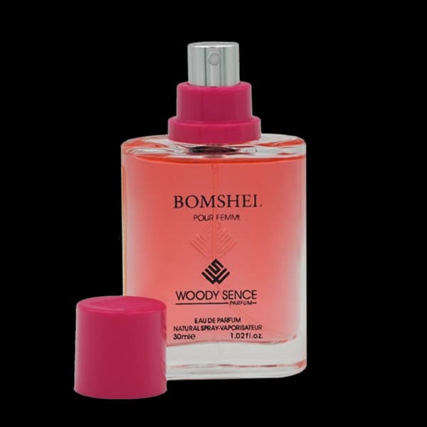 عطر جیبی زنانه وودی سنس مدل بامشل Bomshel حجم 30 میلی لیتر — تصویر ۳