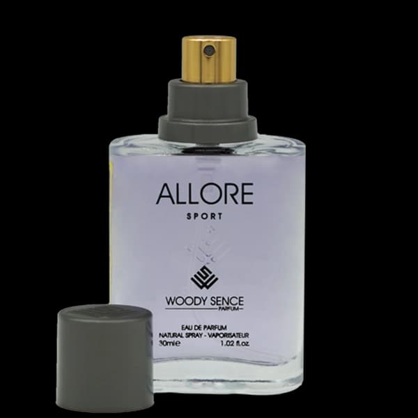 عطر جیبی مردانه وودی سنس مدل آلور اسپورت Allore Sport حجم 30 میلی لیتر — تصویر ۲