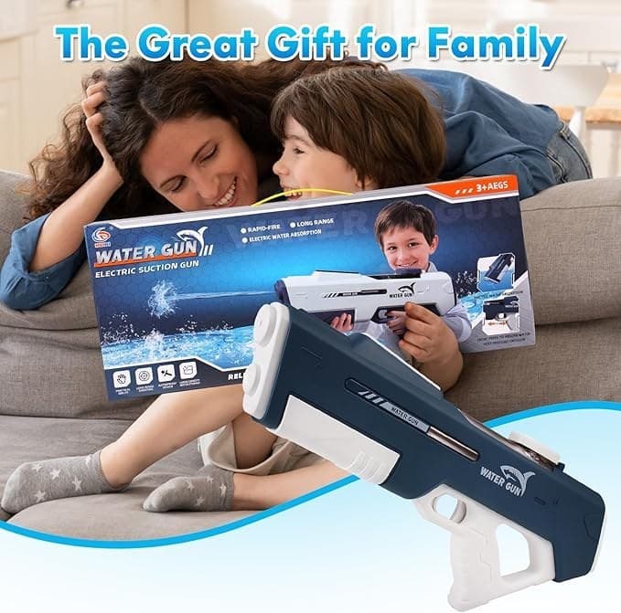 بازی، تفنگ آبپاش برقی Water gun electric suction gun — تصویر ۳
