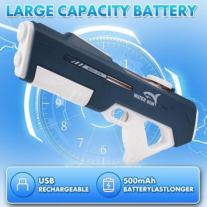 بازی، تفنگ آبپاش برقی Water gun electric suction gun — تصویر ۵