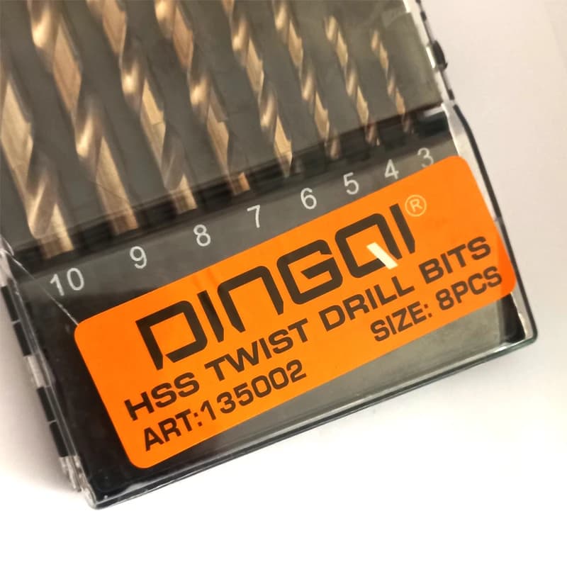 ست مته 8 عددی دینگی کد 135002 hss twist drill bits DINGQI با کیفیت و مقاوم — تصویر ۵