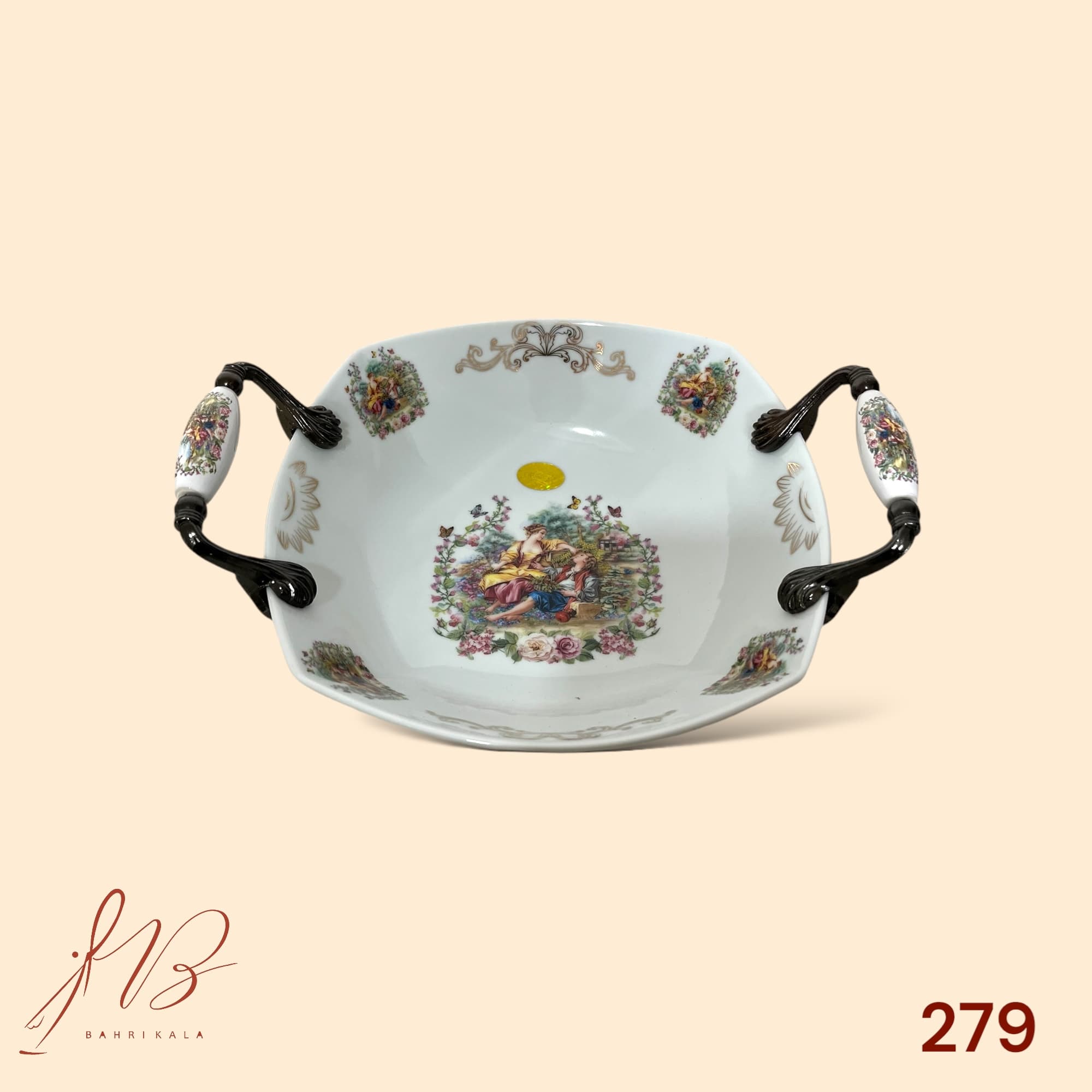 کاسه چینی آتاسای طرح یوسف زلیخا کد279