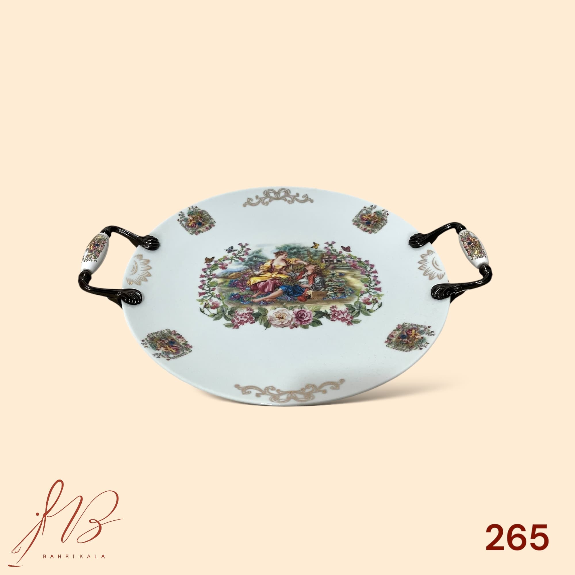 شیرینی خوری گرد چینی آتاسای طرح یوسف زلیخا کد265
