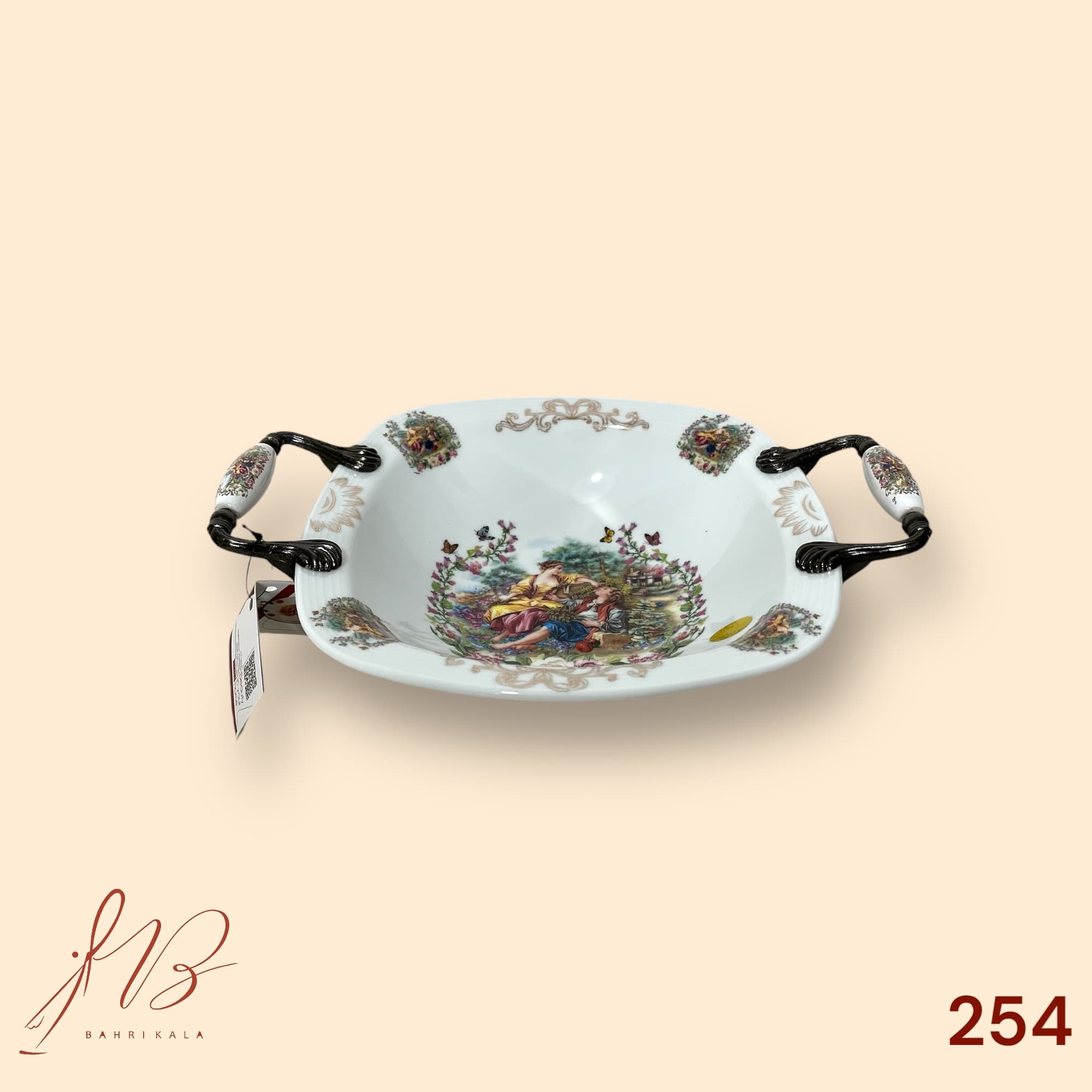 کاسه شکلات چینی آتاسای طرح یوسف زلیخا کد254 — تصویر ۲