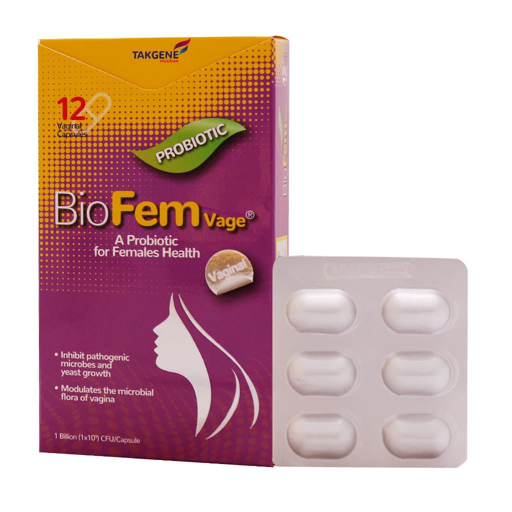 کپسول واژینال بایوفم واژ تک ژن فارما 12عدد BioFem vage