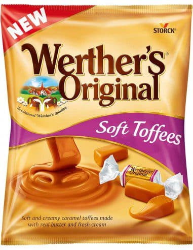تافی وردرز اریجنال کاراملی نرم 100 گرمی Werther’s Original Soft Toffees