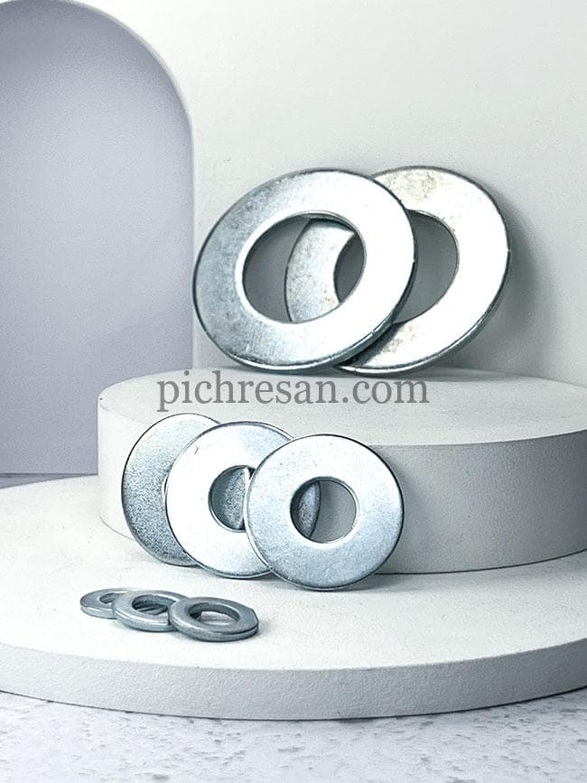 واشرتخت آهنی سایز 16 دور 30 میلیمتر بسته 250 عددی