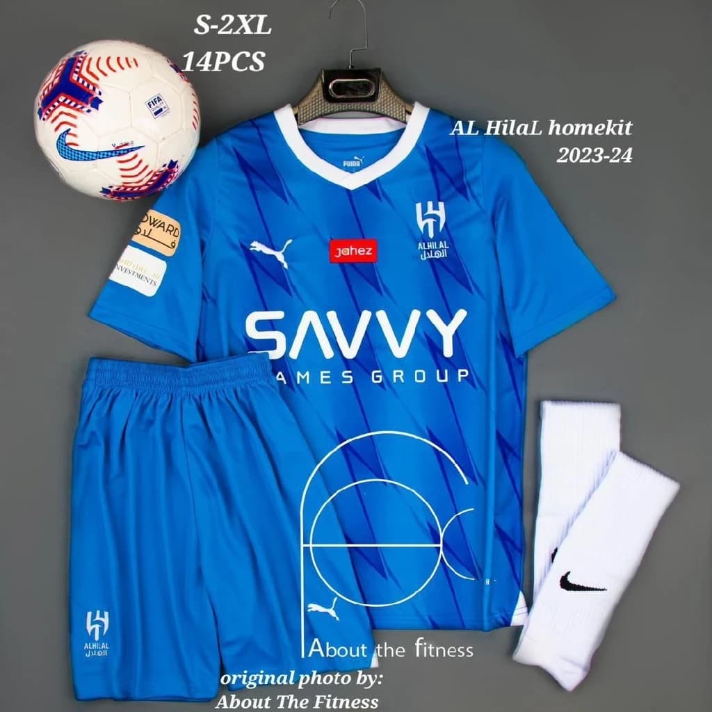 کیت اول الهلال 2024 آبی