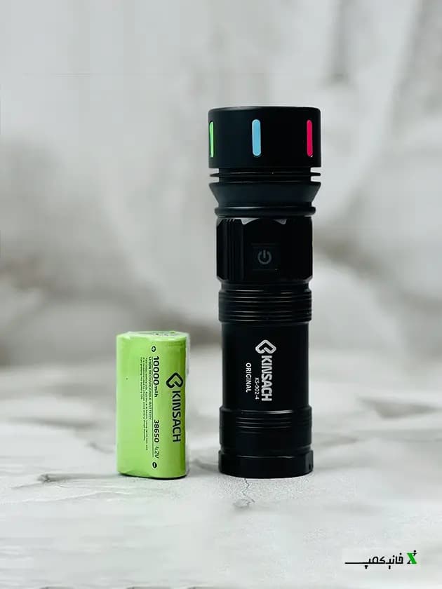 چراغ قوه کینساچ چند رنگ مدل KS-902-4 — تصویر ۴