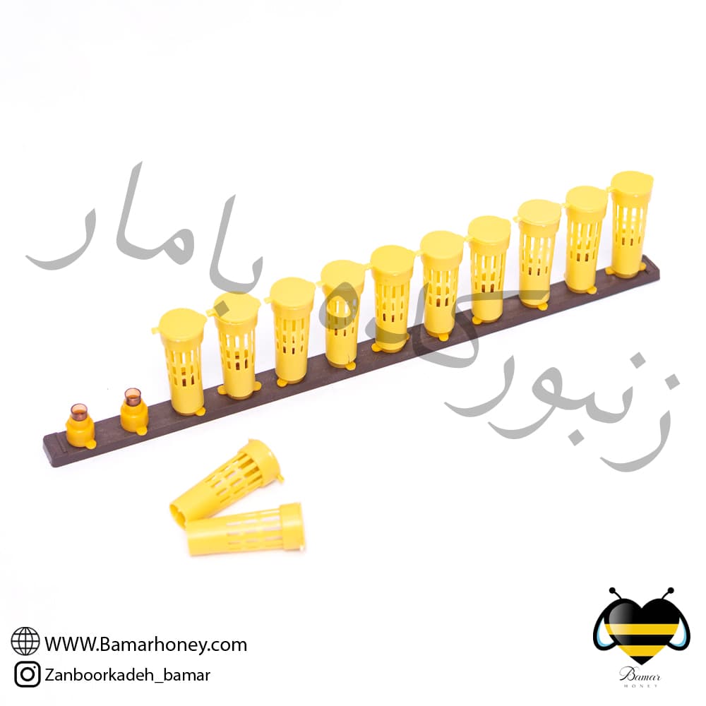 تیرک پلاستیکی پرورش ملکه با وسایل — تصویر ۲