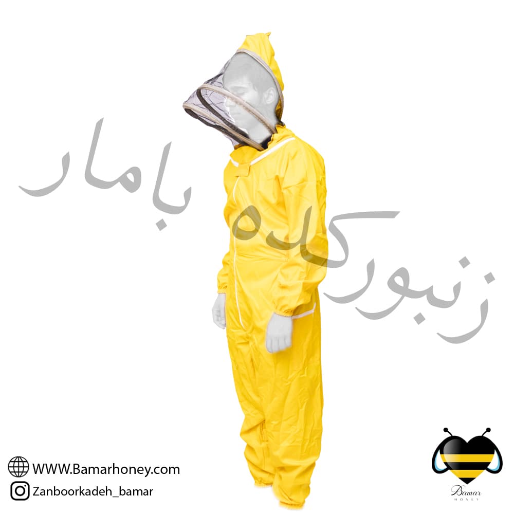 لباس یکسره کلاه فضایی رنگ زرد