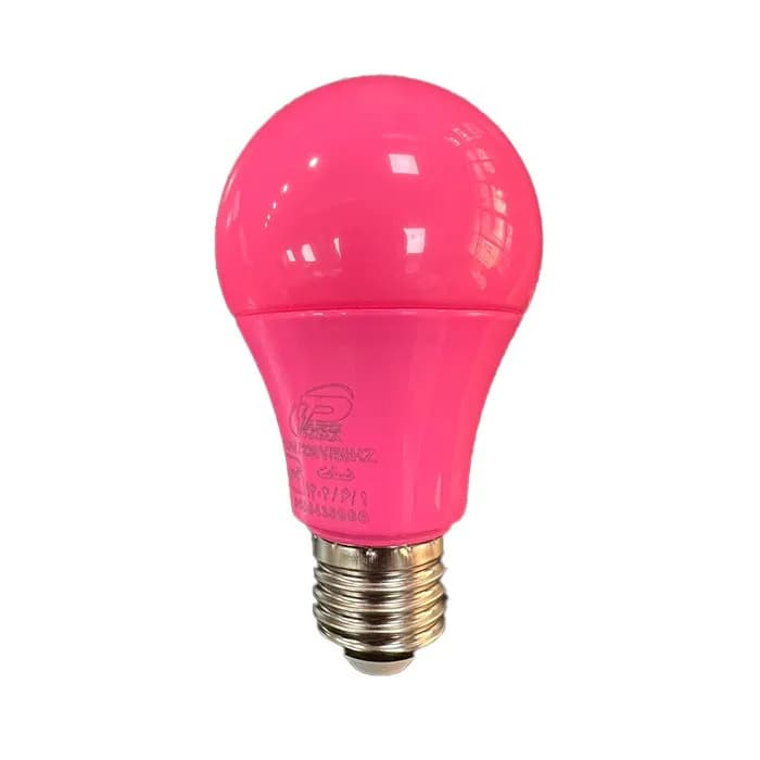 لامپ 9 وات LED رنگی صورتی پارس پریا