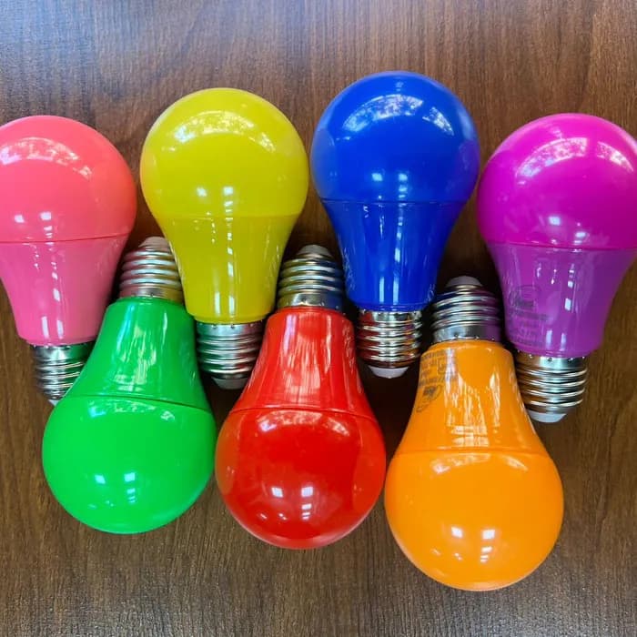 لامپ 9 وات LED هفت رنگ حبابی پارس پریا