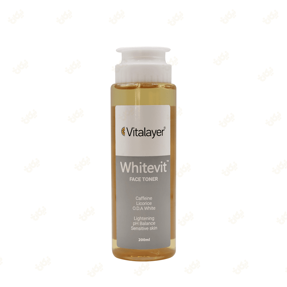 تونر پاک کننده صورت وایت ویت(ضد لک و روشن کننده) ویتالیر 200ml
