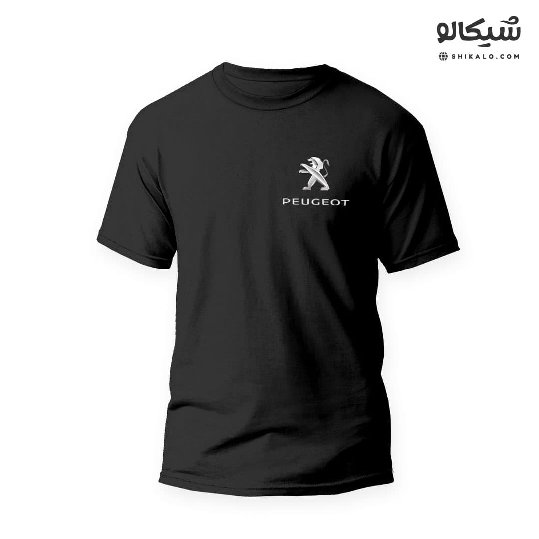 تیشرت طرح لوگو پژو