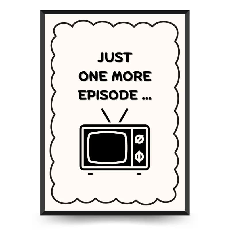 تابلو دکوراتیو فانتزی نوشته طرح One more episode