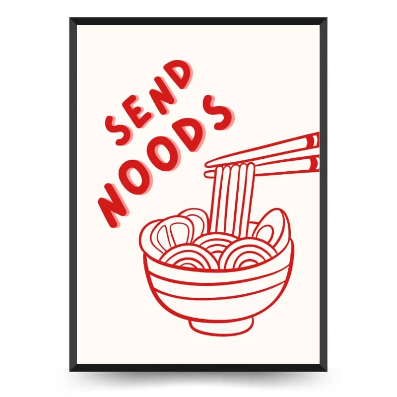 تابلو دکوراتیو فانتزی نوشته Send noods