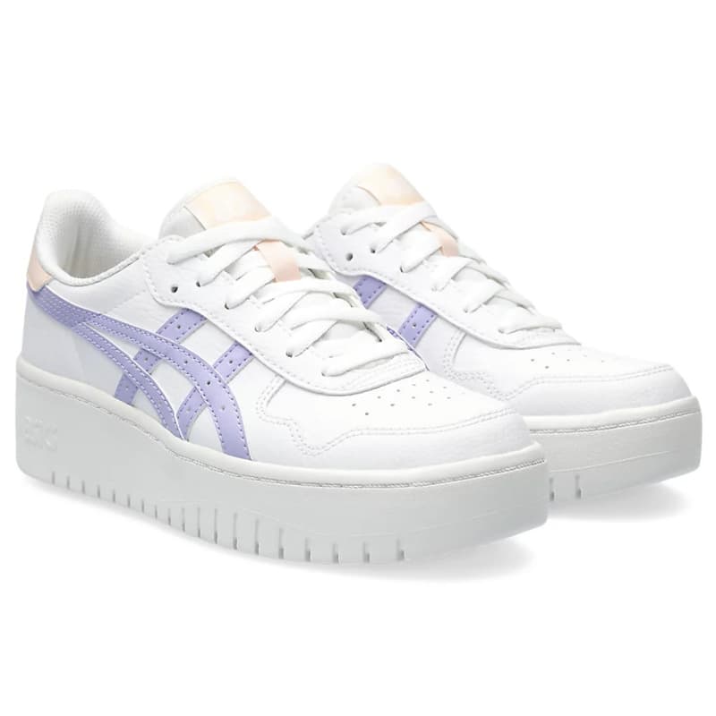 کفش کلاسیک زنانه آسیکس Asics Women’s Japan S PF سفید بنفش — تصویر ۲