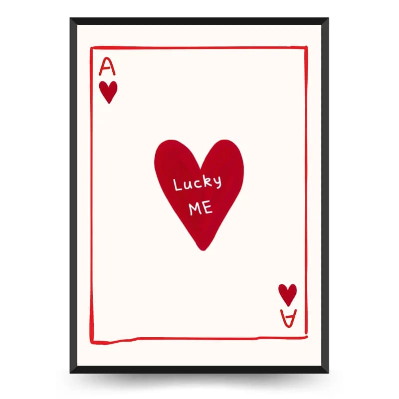 تابلو دکوراتیو فانتزی نوشته Lucky Me