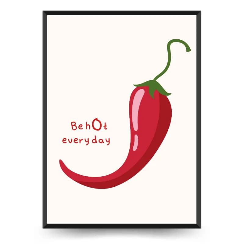 تابلو دکوراتیو فانتزی نوشته طرح Be Hot
