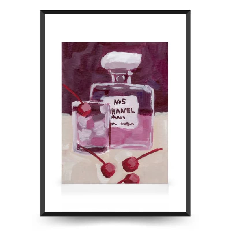 تابلو و پوستر فانتزی دخترانه طرح عطر شنل