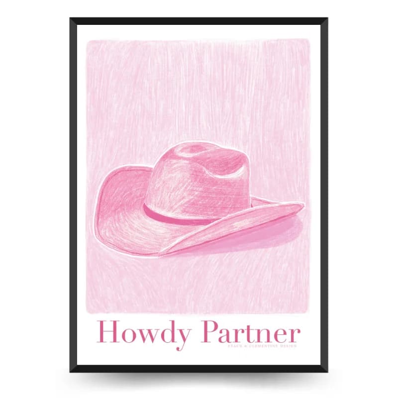 تابلو و پوستر فانتزی دخترانه طرح Howdy Partner