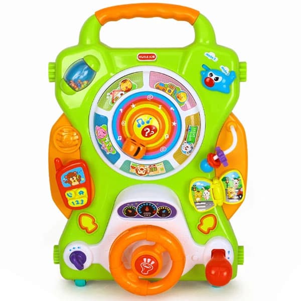 واکر موزیکال آموزشی چندکاره هولی‌تویز Hola Toys مدل 2107 تاشو با میز نقاشی و افکت نور و صدا