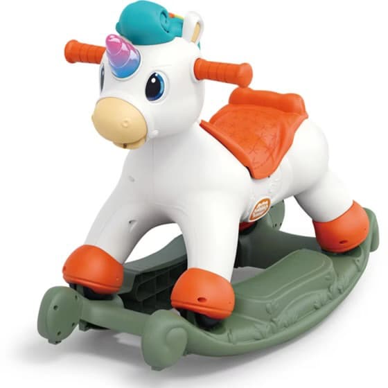 اسب الاکلنگی دودزا موزیکال هلی‌تویز Hola Toy مدل 898800 | اسب چرخ‌دار کودک با چراغ و دو حالت بازی
