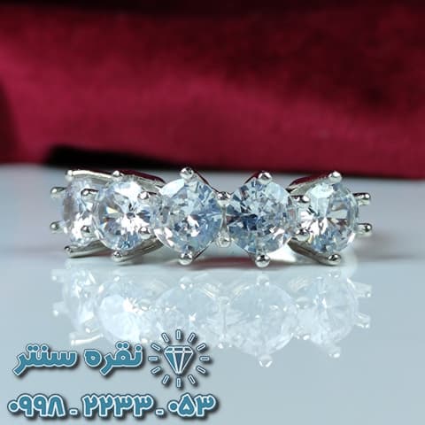 حلقه چند نگین ترک زنانه