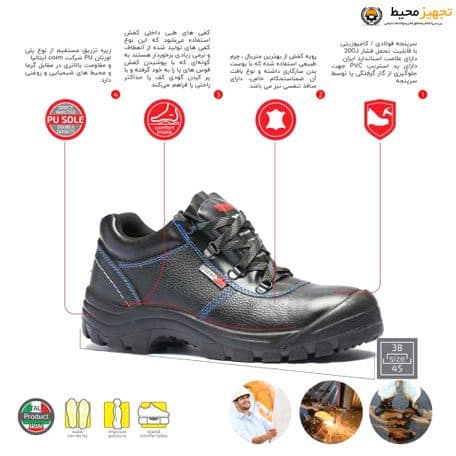 کفش ایمنی یحیی مدل Super3M – 89 — تصویر ۷