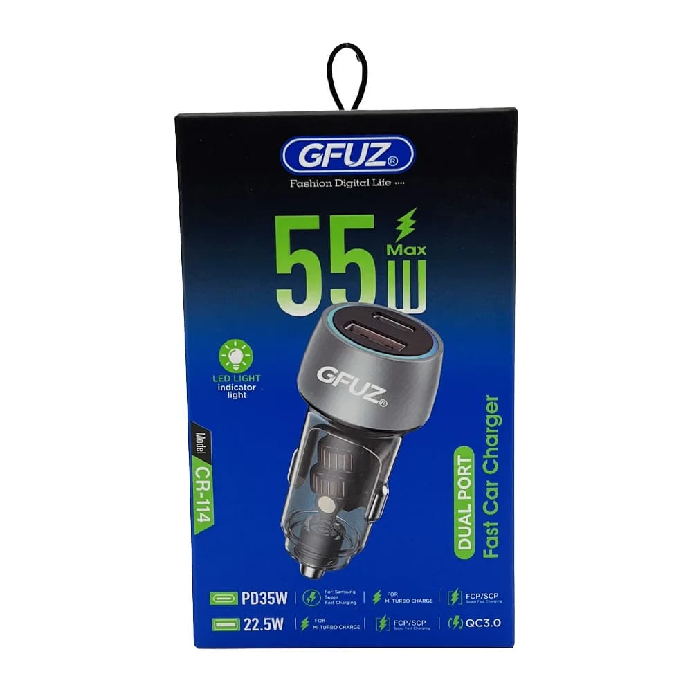 فندکی دو پورت GFUZ 55W مدل CR114 اورجینال