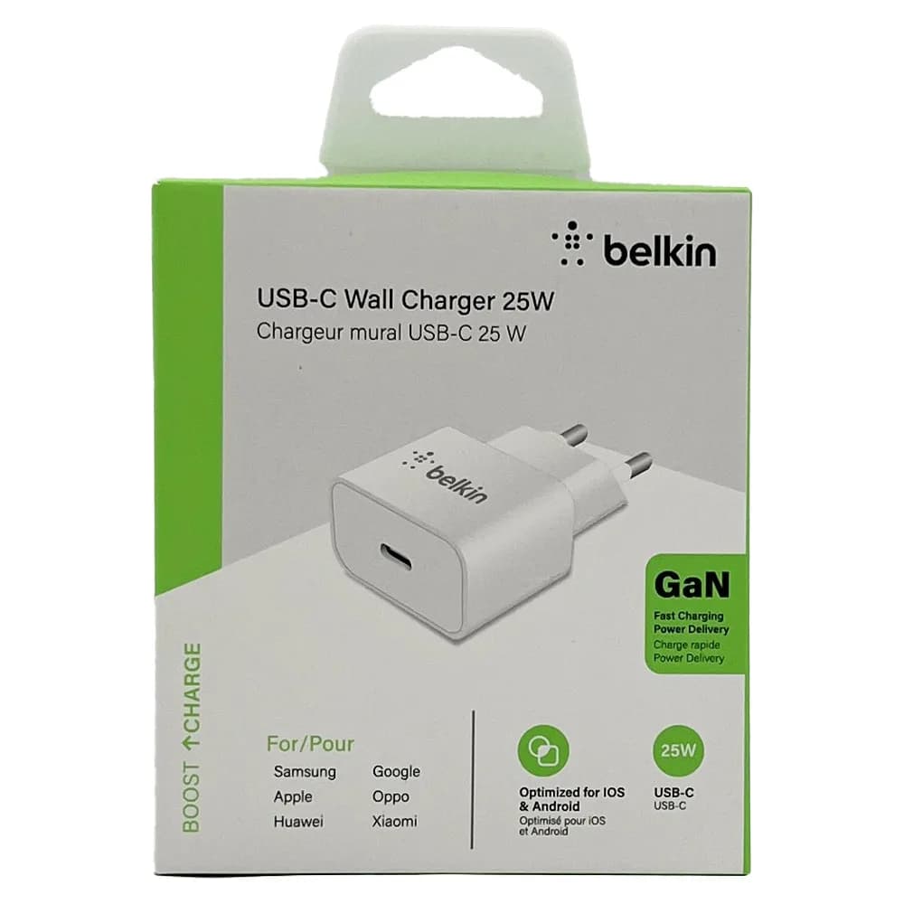 شارژر 25W بلکین GAN دو پین یکسال گارانتی