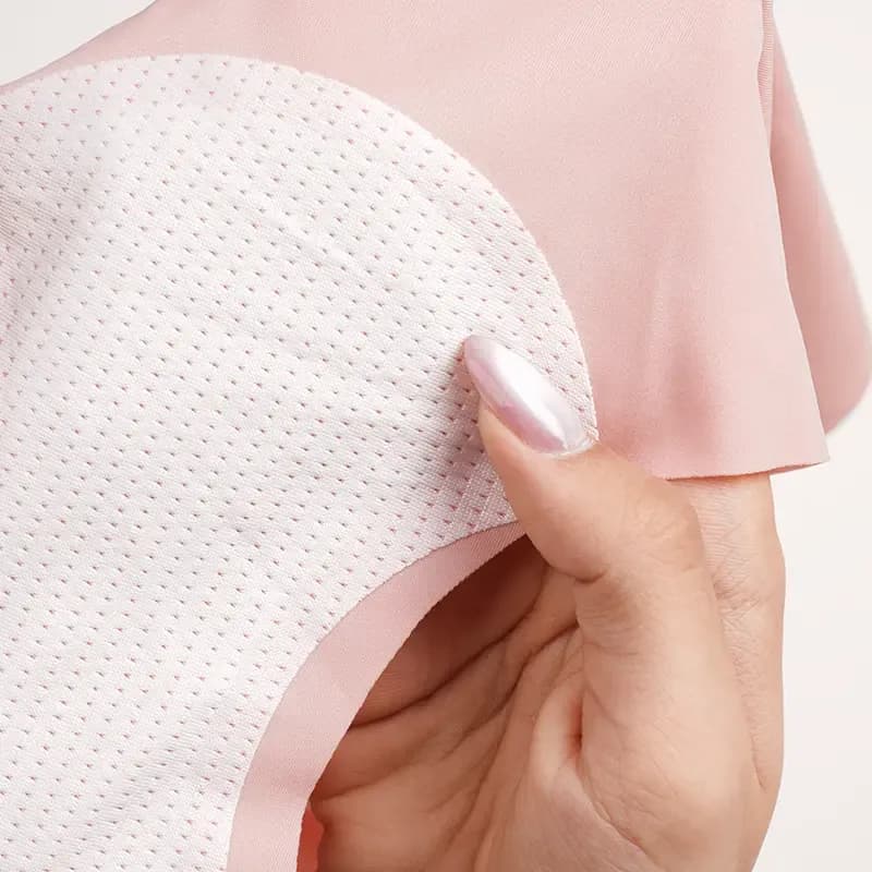 ست نیم تنه و شورت دخترانه ورزشی اسفنجی لیزری بالا دالبری فری سایز — تصویر ۷