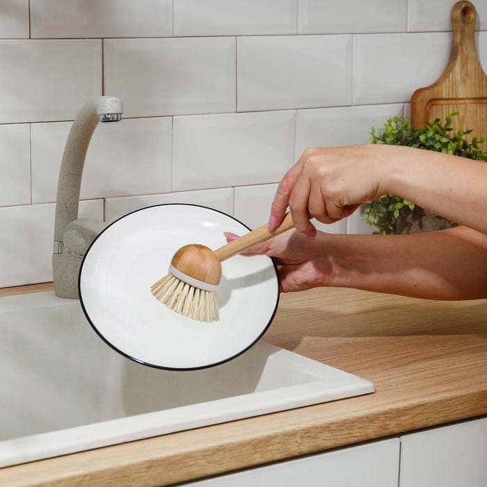 فرچه چوبی دسته دار(براش سینک شوی-شستشو میوه) WS — تصویر ۳