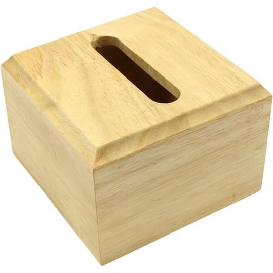 جا دستمال مربع چوبی رابروود