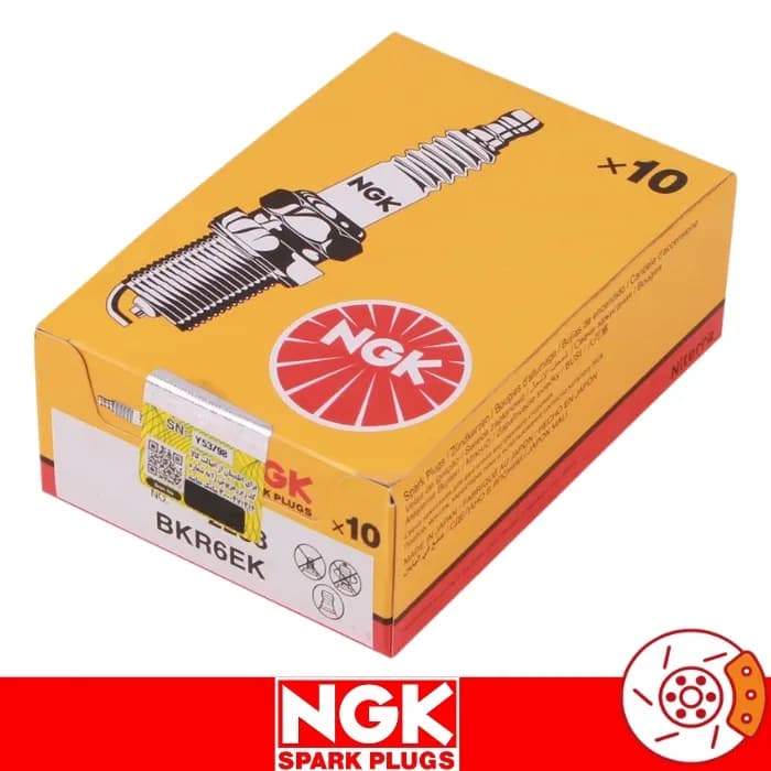 شمع موتور سمند ملی EF7 پایه کوتاه دو الکترود نیکلی ان جی کی NGK کد BKR6EK-2288 — تصویر ۴