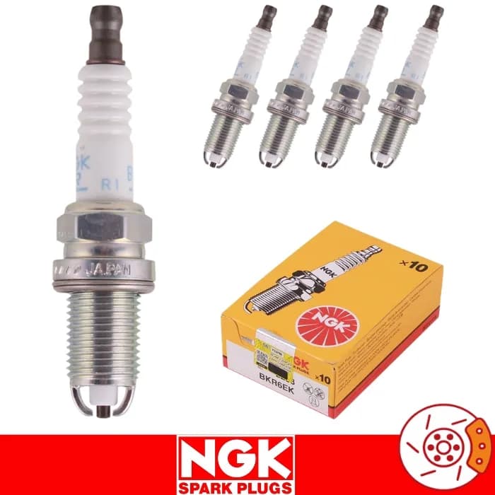 شمع موتور سمند ملی EF7 پایه کوتاه دو الکترود نیکلی ان جی کی NGK کد BKR6EK-2288