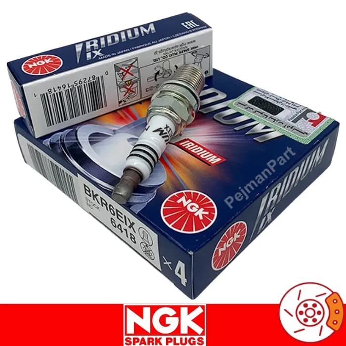 شمع موتور تویوتا کرولا پایه کوتاه سوزنی ایریدیوم لیزری ان جی کی NGK کد BKR6EIX-6418 — تصویر ۳