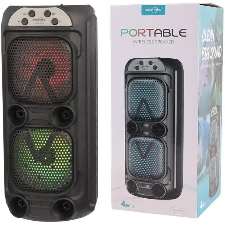 اسپیکر بلوتوث مدل GTS-2163 سایز 8 اینچ