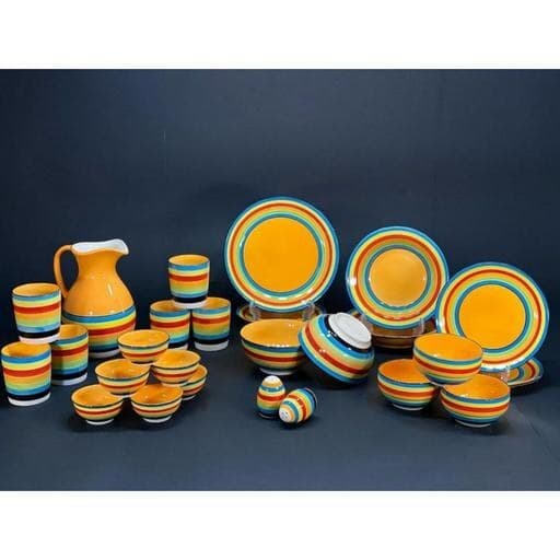 سرویس غذاخوری سرامیکی رنگین کمان 6 نفره 53 پارچه