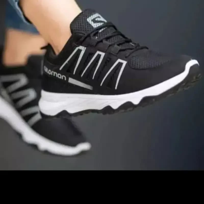 کفش کتانی اسپرت پیاده روی سالامون مشکی سایز 37 تا 47 — تصویر ۲