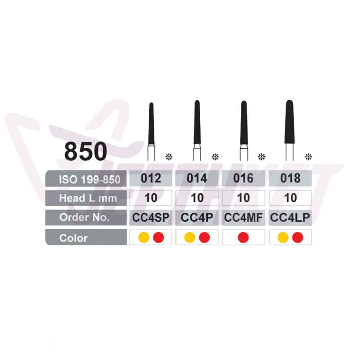 فرز الماسه پرداخت مدل فیشور توربین/850_Round End Taper — تصویر ۳