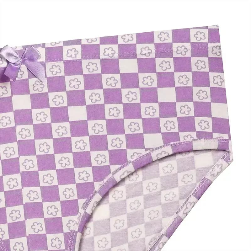 شورت زنانه اسلیپ نخی چهارخونه گلدار سایز 2XL برند ساحل — تصویر ۶